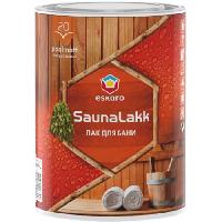 წყლით გასახსნელი ნახევრად გლუვი აბანოს ლაქი Eskaro SaunaLakk 0.95 ლ 