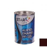 ალკიდური ემალი STAR PAINT ПФ-115 88 მუქი ყავისფერი 0.9 კგ 