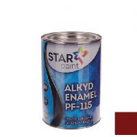 ალკიდური ემალი STAR PAINT ПФ-115 76 მუქი ალუბლისფერი 2.8 კგ 