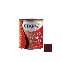 ალკიდური ემალი იატაკისთვის STAR PAINT ПФ-266 87 მოწითალო მოყავისფრო 0.9 კგ 