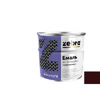 ანტიკოროზიული ემალი 3 - 1-ში ZEBRA Кольчуга 88 მუქი ყავისფერი 0.75 ლ 