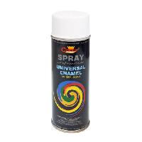 უნივერსალური სპრეი საღებავი Champion Universal Enamel RAL 9010 400 მლ მქრქალი თეთრი 