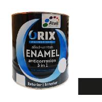 ემალი ანტიკოროზიული Atoll Orix Color 3 in 1, 2 ლ შავი RAL 9011 