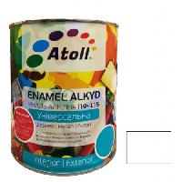 ემალი ალკიდი უნივერსალური ATOLL ПФ-115 თეთრი მქრქალი 0.8 კგ 