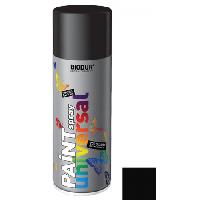 საღებავი სპრეი Biodur RAL 9005 შავი მქრქალი 400 მლ 
