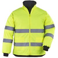 შუქამრეკლი ქურთუკი მოხსნადი მკლავებით Coverguard 7ROJY M ყვითელი 