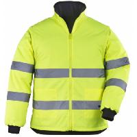 შუქამრეკლი ქურთუკი მოხსნადი მკლავებით Coverguard 7ROJY XL ყვითელი 