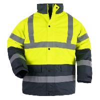 ქურთუკი შუქამრეკლით Coverguard Roadway 7ROAY XXL ყვითელი/მუქი ლურჯი 