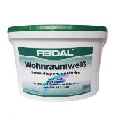 დისპერსიული საღებავი შიდა სამუშაოებისათვის Feidal Wohnraumweib 10 ლ 