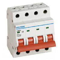ავტომატური ამომრთველი HYUNDAI 6kA 16A 3P+N C 