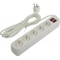 დამაგრძელებელი DEFENDER S530 5 ადგილიანი დამიწებით 3 მ თეთრი 