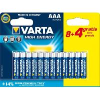 ელემენტი VARTA Alkaline High Energy 8+4 AAA 1.5 V 12 ც 