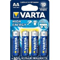 ელემენტი VARTA Alkaline High Energy AA 1.5 V 4 ც 