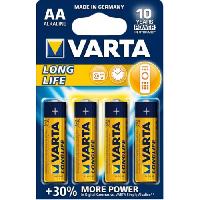 ელემენტი VARTA Alkaline Long Life AA 1.5 V 4 ც 