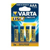 ელემენტი VARTA Alkaline Long Life AAA 1.5 V 4 ც 