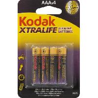 ელემენტი Kodak XtraLife 30951990 AAA Alkaline 4 ც 