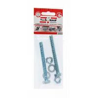 ჭანჭიკი DIN933 ექვსწახნაგა თავ მოთუთ. მ10х30 + ქანჩი+საყელური (2 ც.) - შეფ 114054 