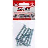 ჭანჭიკი DIN933 ექვსწახნაგა თავ მოთუთ. მ6х40 + ქანჩი+საყელური (6 ც.) - შეფ 112719 