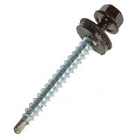 თვითმჭრელი სახურავის ბურღით Tech-Krep RAL-8017 4.8x51 მმ 200 ც შოკოლადისფერი ყავისფერი 