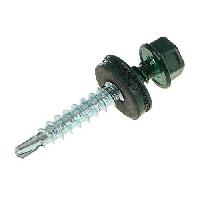 თვითმჭრელი სახურავის ბურღით Tech-Krep RAL-6005 4.8x35 მმ 250 ც მუქი-მწვანე 