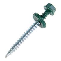 თვითმჭრელი სახურავის ბურღით Tech-Krep RAL-6005 4.8x51 მმ 60 ც მუქი-მწვანე 